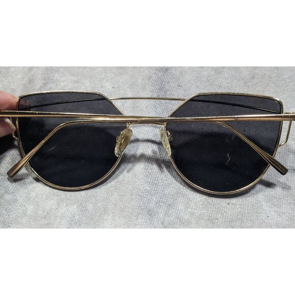 Sojos Abstract Aviator Gold Tone Rimmed Sunglasses - Picture 6 of 7